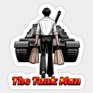 Tank Man Sticker